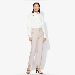 Proenza Schouler White Label Pink Stovepipe Straight Leg High Rise Jeans 25 $350